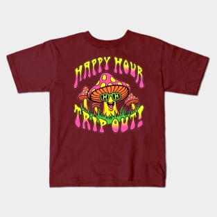 Psychedelic Mushroom - Hippie Kids T-Shirt